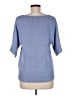 Chico's Solid Blue Pullover Sweater Size Med (1) - photo 2
