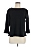 Lands' End Black 3/4 Sleeve Top Size M (petite) - photo 1