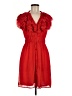 H&M 100% Polyester Red Cocktail Dress Size 8 - photo 1