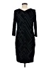 Chico's Chevron-herringbone Black Casual Dress Size Med (1) - photo 2