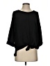 Caramela 100% Polyester Black 3/4 Sleeve Top Size S - photo 1