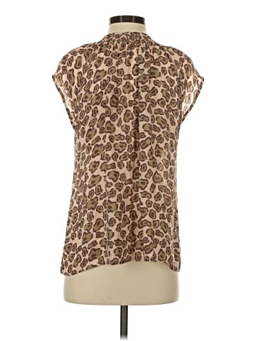 Tucker Short Sleeve Silk Top (view 2)