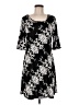 Ronni Nicole Print Black Casual Dress Size M - photo 1
