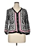 Ruby Rd. 100% Rayon Paisley Black 3/4 Sleeve Blouse Size XL - photo 1
