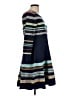 Moth Stripes Blue Casual Dress Size L - photo 4