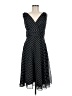 George 100% Polyester Polka Dots Black Cocktail Dress Size 6 - photo 1