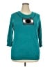 ModCloth Teal Sweatshirt Size 2X - photo 1