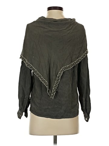 Bergdorf Goodman Long Sleeve Silk Top (view 2)