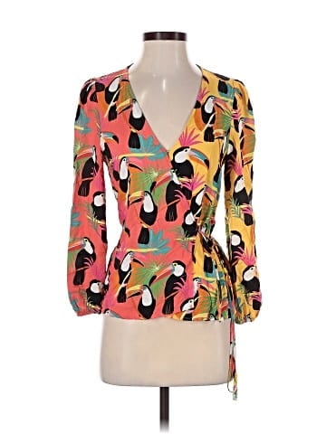 FARM Rio for Anthropologie 3/4 Sleeve Blouse (view 1)