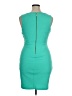 Bisou Bisou Solid Teal Cocktail Dress Size 14 - photo 2