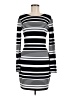 Jennifer Lopez Stripes Black Casual Dress Size M - photo 1