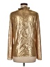 Worth New York Metallic Gold Long Sleeve Blouse Size 6 - photo 2