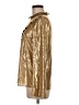 Worth New York Metallic Gold Long Sleeve Blouse Size 6 - photo 5