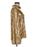 Worth New York Metallic Gold Long Sleeve Blouse Size 6 - photo 4