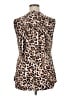 Cocomo Animal Print Brown Sleeveless Blouse Size 1X - photo 2