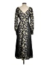 Cinq à Sept 100% Polyester Paisley Black Casual Dress Size 0 - photo 2