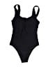 Summer Mae Solid Black One Piece Swimsuit Size S - photo 1