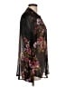 Kut from the Kloth 100% Polyester Floral Black Long Sleeve Blouse Size L - photo 4