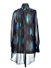 Kirna Zabête at Target 100% Polyester Blue Long Sleeve Blouse Size S - photo 2