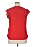 41Hawthorn 100% Polyester Red Short Sleeve Blouse Size XL - photo 2