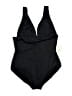 Bare Necessities Solid Black One Piece Swimsuit Size 12 - photo 1