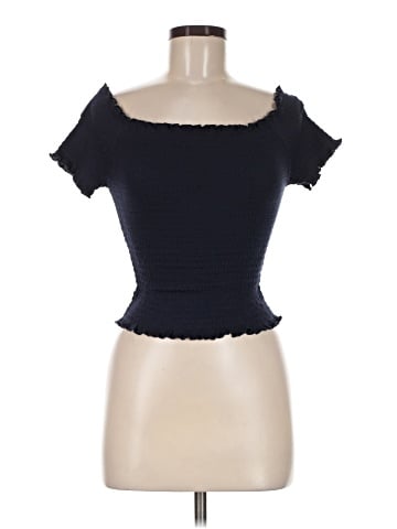 Aqua Short Sleeve Top (view 1)