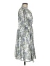 Torrid 100% Polyester Paisley Silver Casual Dress Size Med Plus (00) - photo 4