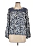 Solitaire 100% Rayon Blue 3/4 Sleeve T-Shirt Size L - photo 1