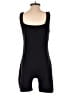 Swim by Cacique Solid Black Romper Size S - photo 2