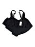 Summer Mae Solid Black Swimsuit Top Size XL - photo 2