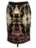 Vince Camuto Print Black Formal Skirt Size 10 - photo 2