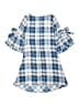 Rare Editions 100% Polyester Plaid Blue Dress Size 8 - photo 2