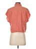 Thread & Supply Orange Short Sleeve Blouse Size S - photo 2