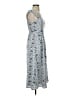 Francesca's 100% Polyester Paisley Blue Casual Dress Size XS - photo 4