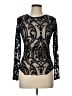 A'gaci 100% Polyester Black Long Sleeve Top Size L - photo 1