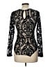 A'gaci 100% Polyester Black Long Sleeve Top Size L - photo 2