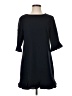CeCe 100% Polyester Solid Black Casual Dress Size 4 - photo 1