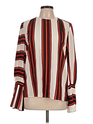Tory Burch Long Sleeve Silk Top (view 1)