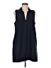 Faherty Solid Blue Casual Dress Size M - photo 1