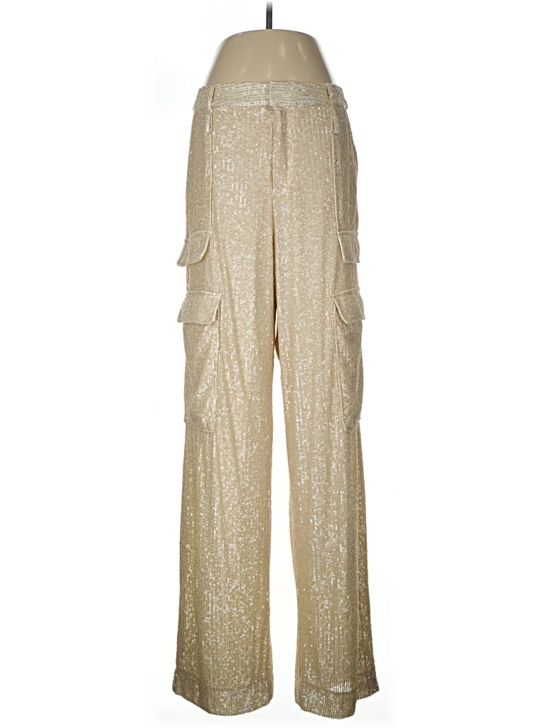 The Noli Shop Cargo Pants In Gold