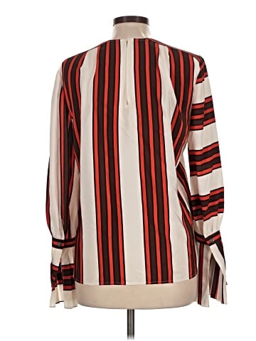 Tory Burch Long Sleeve Silk Top (view 2)