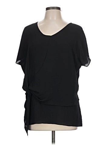 a.n.a. A New Approach Short Sleeve Blouse (view 1)