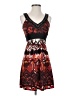 Wrapper Print Red Cocktail Dress Size S (estimated) - photo 1