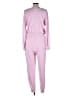 Serra Solid Pink Jumpsuit Size L - photo 2