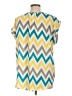 Tacera 100% Polyester Yellow Short Sleeve Blouse Size L - photo 2