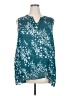 Cristina B. 100% Polyester Teal Sleeveless Blouse Size XXL - photo 1