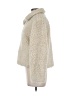 Dylan 100% Polyester Ivory Faux Fur Jacket Size M - photo 5