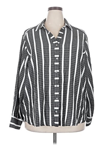 Jane and Delancey 3/4 Sleeve Button-Down Shirt (view 1)