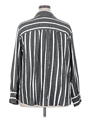 Jane and Delancey 3/4 Sleeve Button-Down Shirt (view 2)