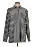 Apparenza Stripes Gray Long Sleeve Button-Down Shirt Size L - photo 1